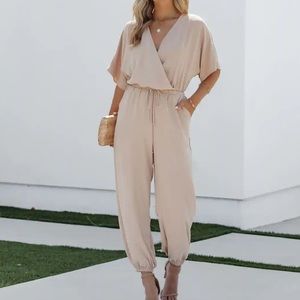 Vici Cream Jumpsuit